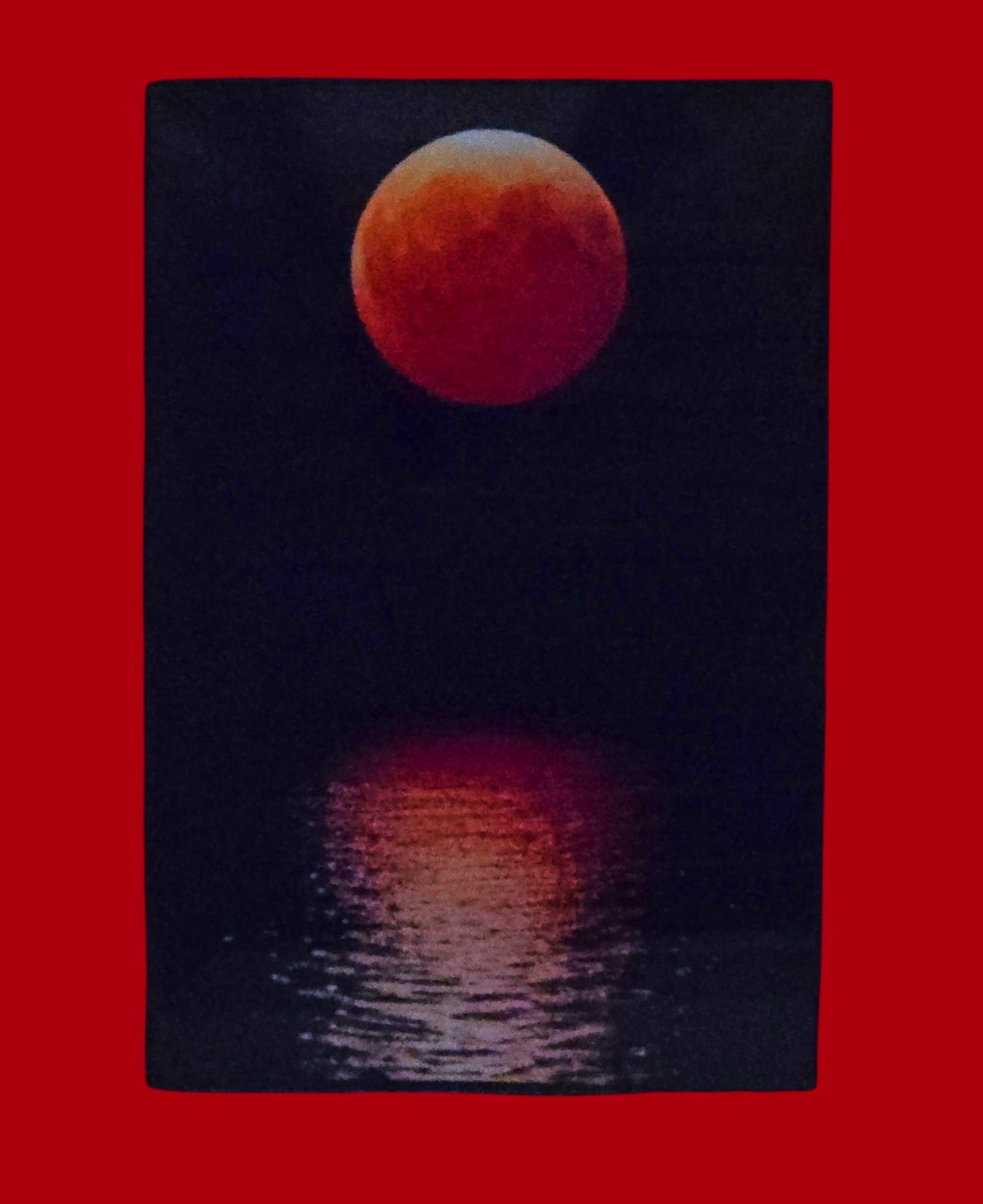 Blood Moon 3-14-25 8.25 in.x12.25 in. (with frame)