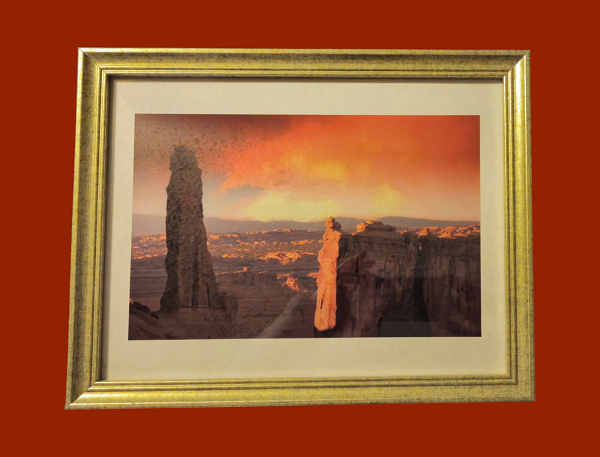 Fire in the Sky 15.75 in.x12.75 in. (with frame)