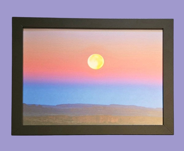 Desert Moon 13.5 in.x10.5 in. (with frame)