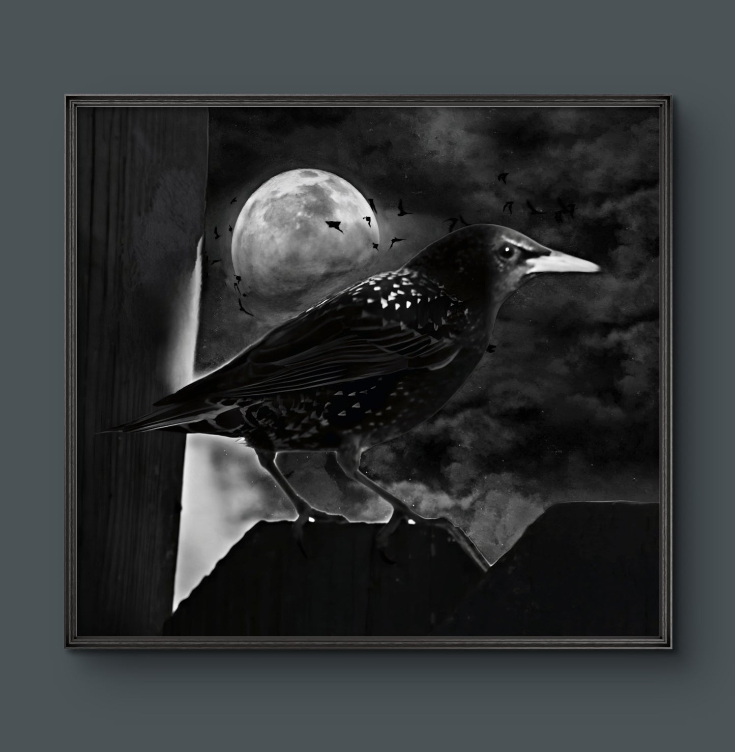 The Watch 12.25 in.x12.25 in. (with frame)