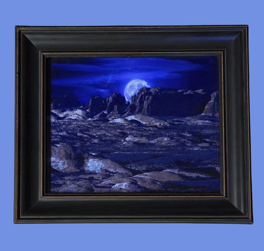 Blue Moon from the Past 13x11 in.