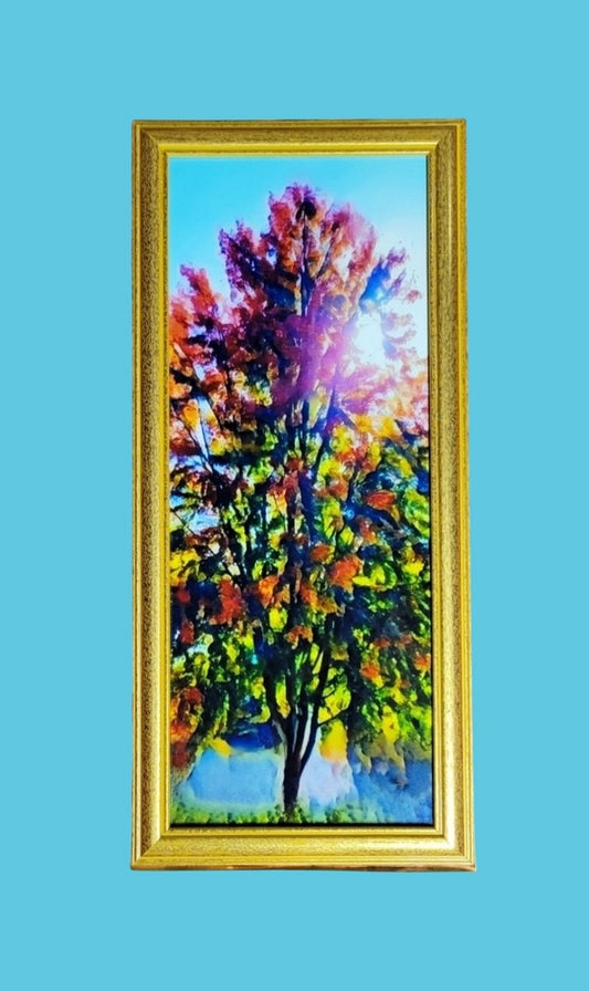 Fall Tree Phainting 10x20 in.