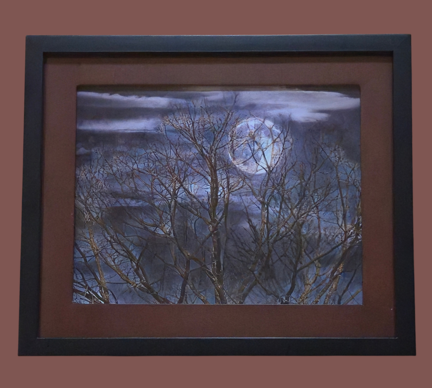 Super Moon 11 in.x13 in. (with frame)